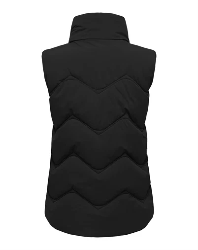 JDY - JDYPower Short Waistcoat Vest - Black 